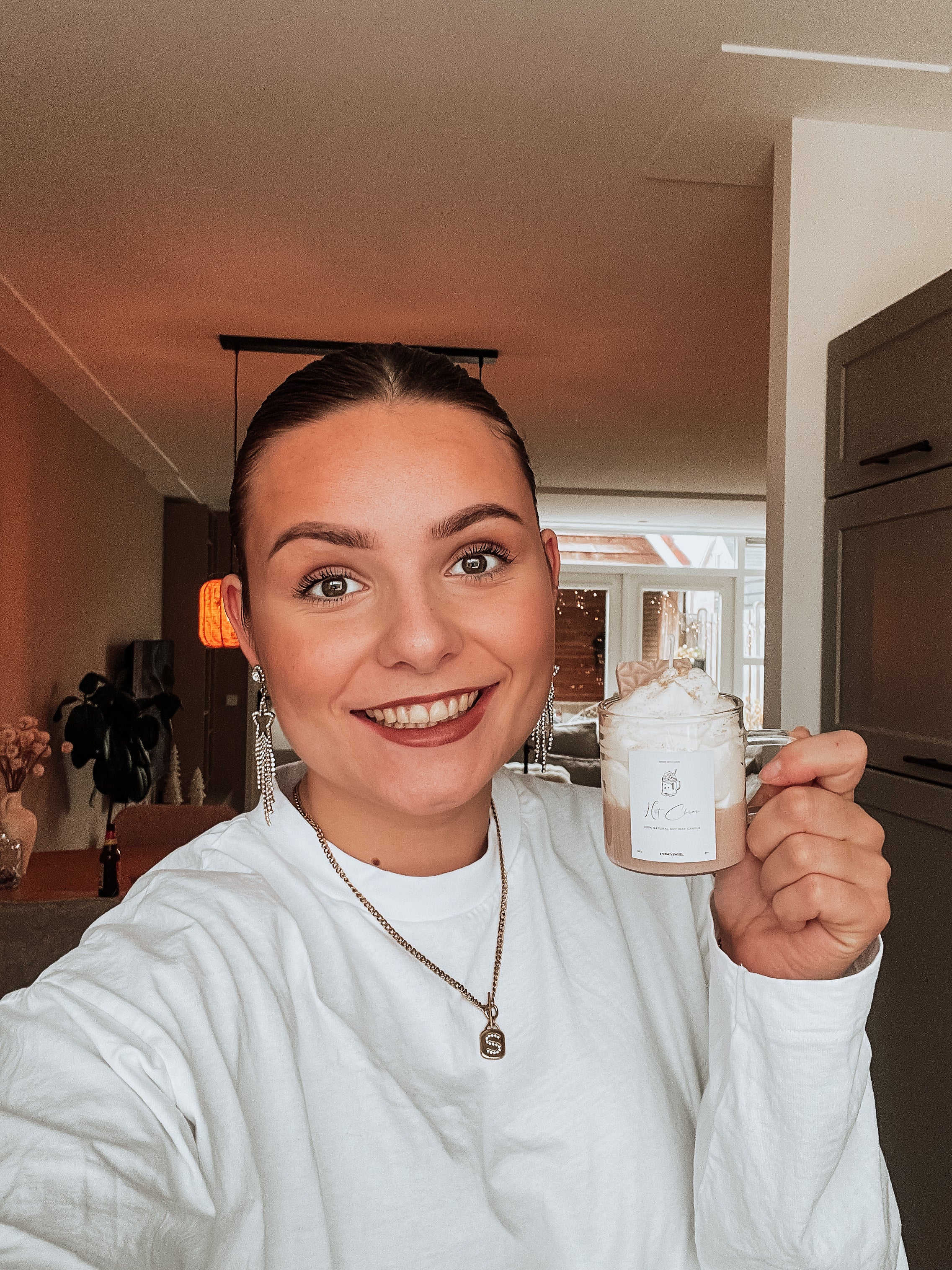 Hot Choco kaars in mok 🍫