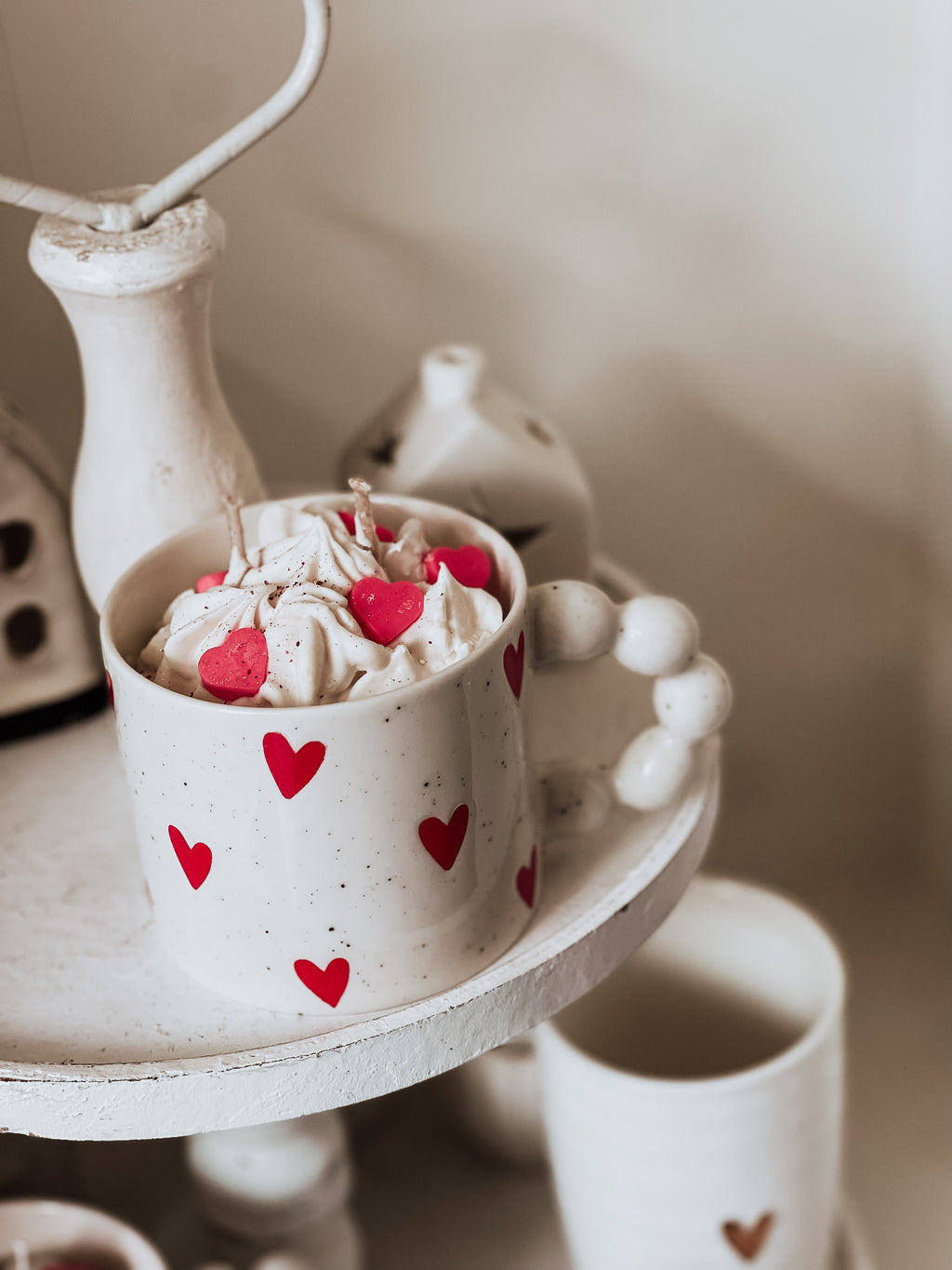Valentijnsdag Hartjes Mok Kaars ❤️ Limited Edition