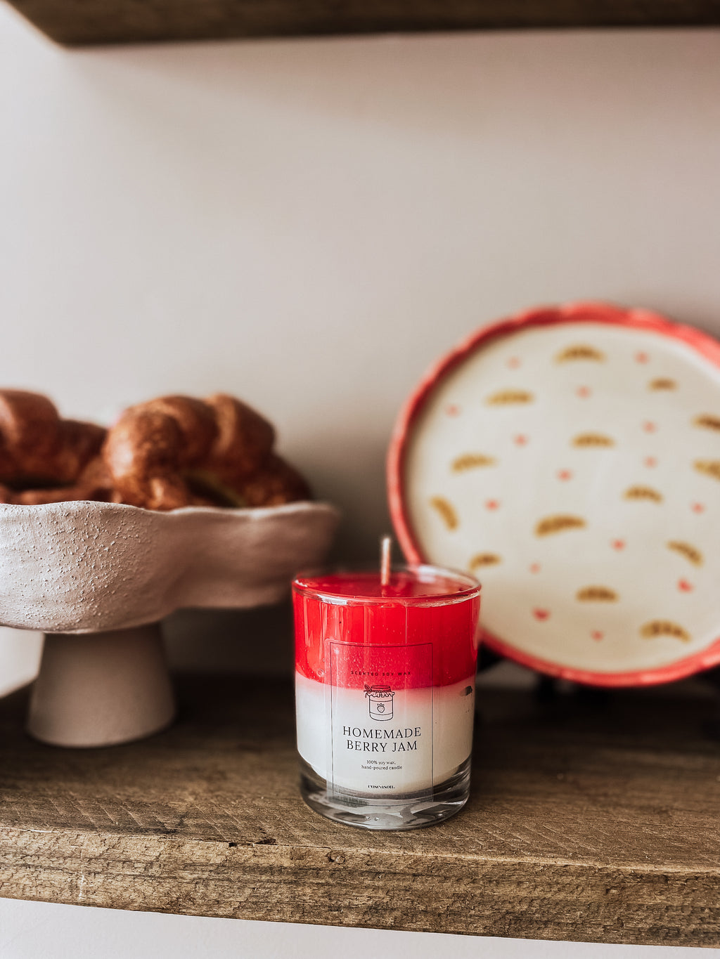 🍒 Homemade Berry Jam – Geurkaars
