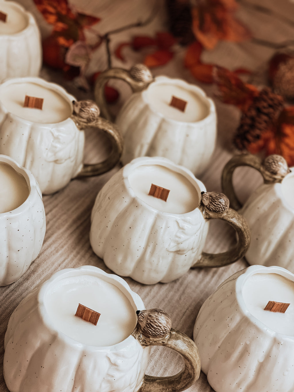 Pumpkin Mug White Hedgehog 🦔 Geurkaars