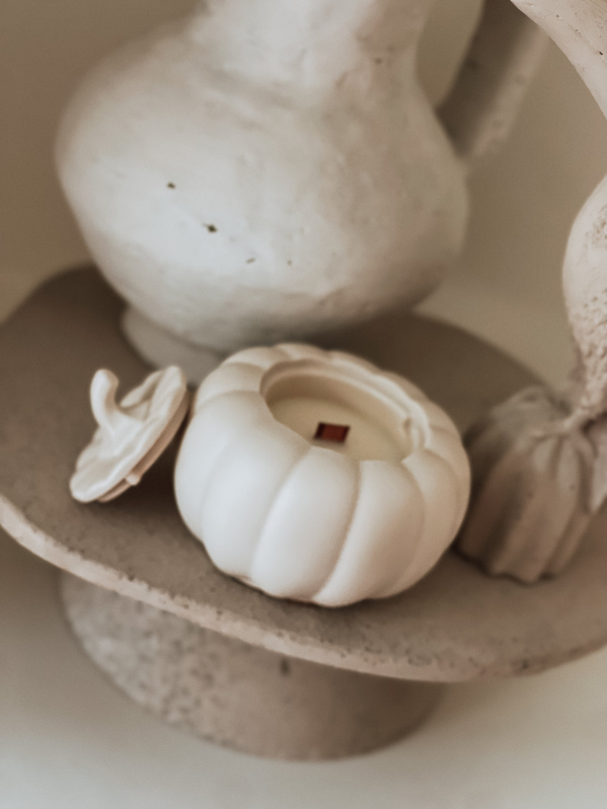 Pompoen Butternut White 🤍🎃 Geurkaars